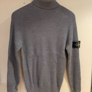Stone Island Grey Wool Turtleneck size Medium